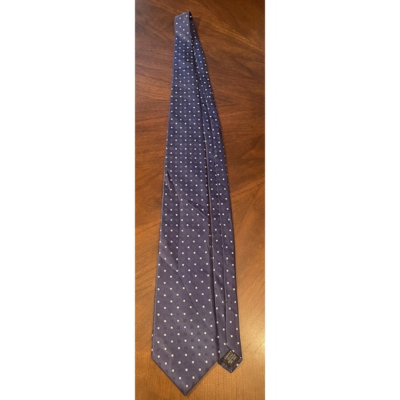 Dkny Blue 100% Silk Men’s Neck Tie Made in Usa - Picture 3 of 9